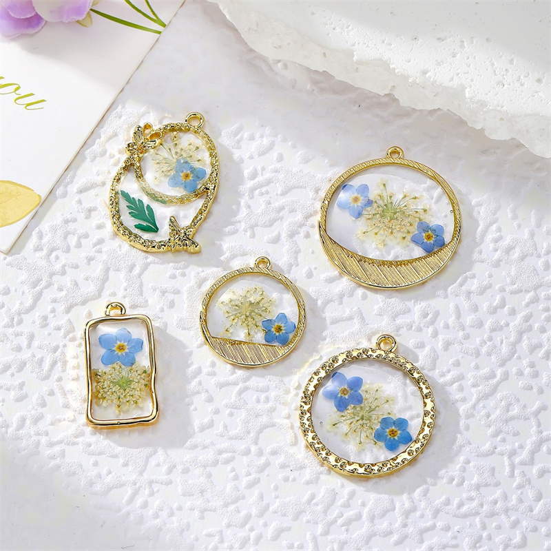 Men Accessories Locket - Yaz tarzı 30 adet/grup renkli çiçekler