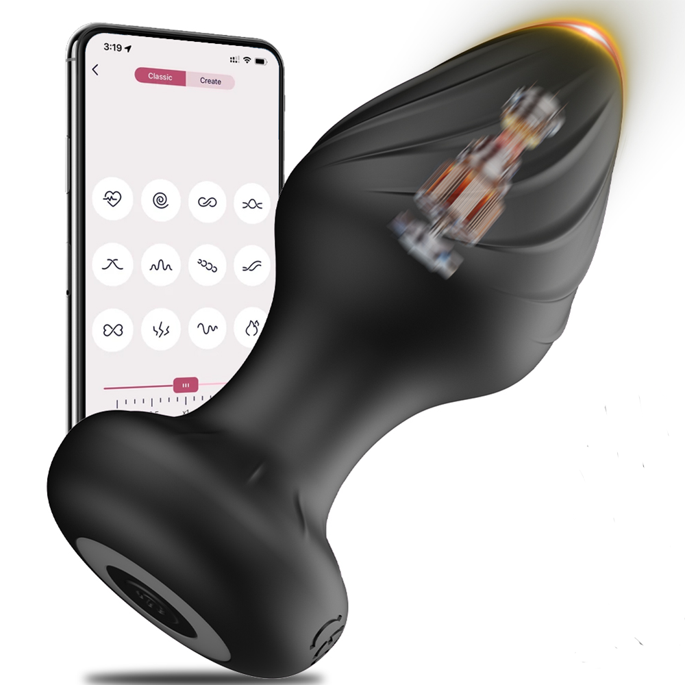 Men Accessories App - APP Kontrollü Anal Vibratör Anal Plug
