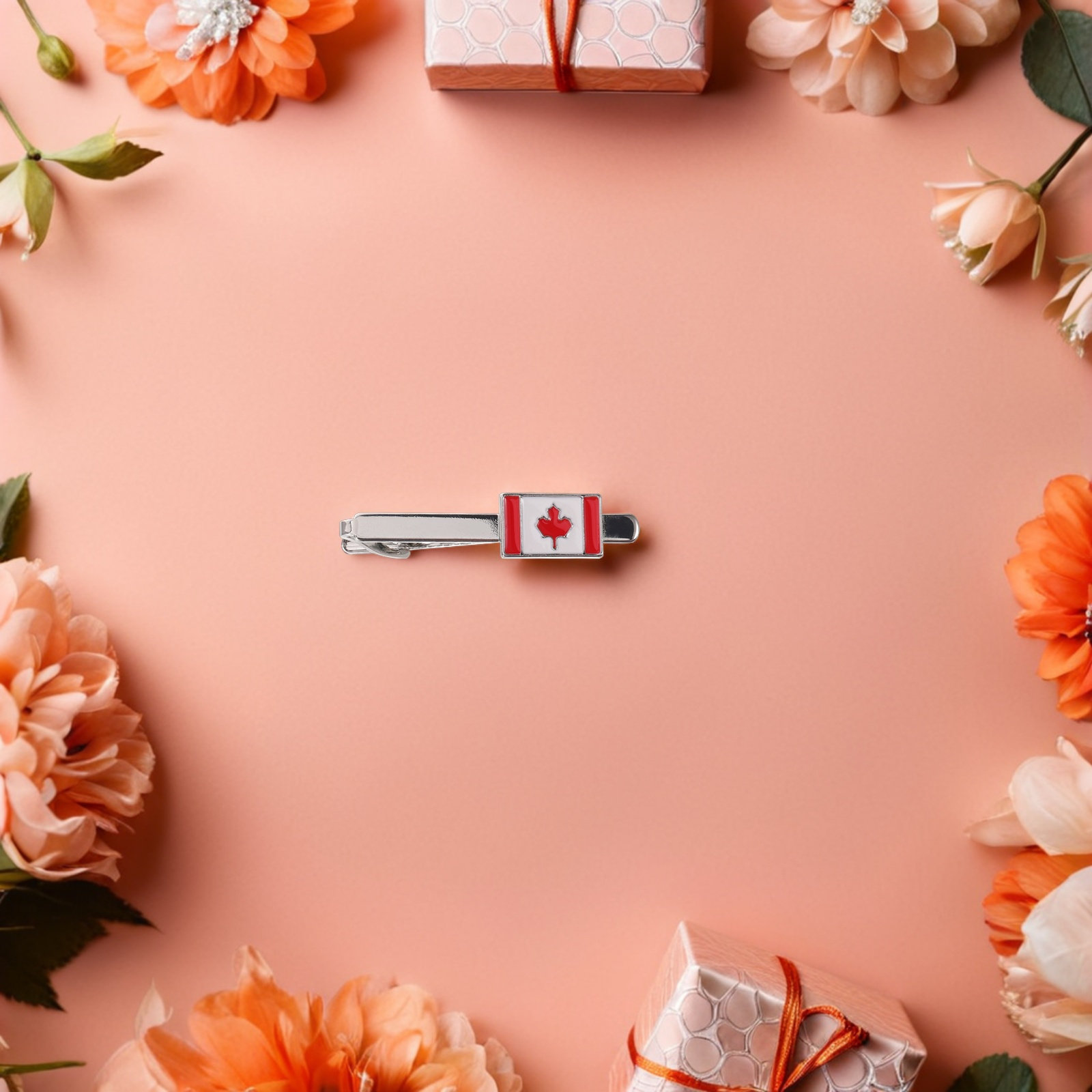 Men'S Accessories Canada - Kanada Kravat Klipsi Metal Vatansever Resmi