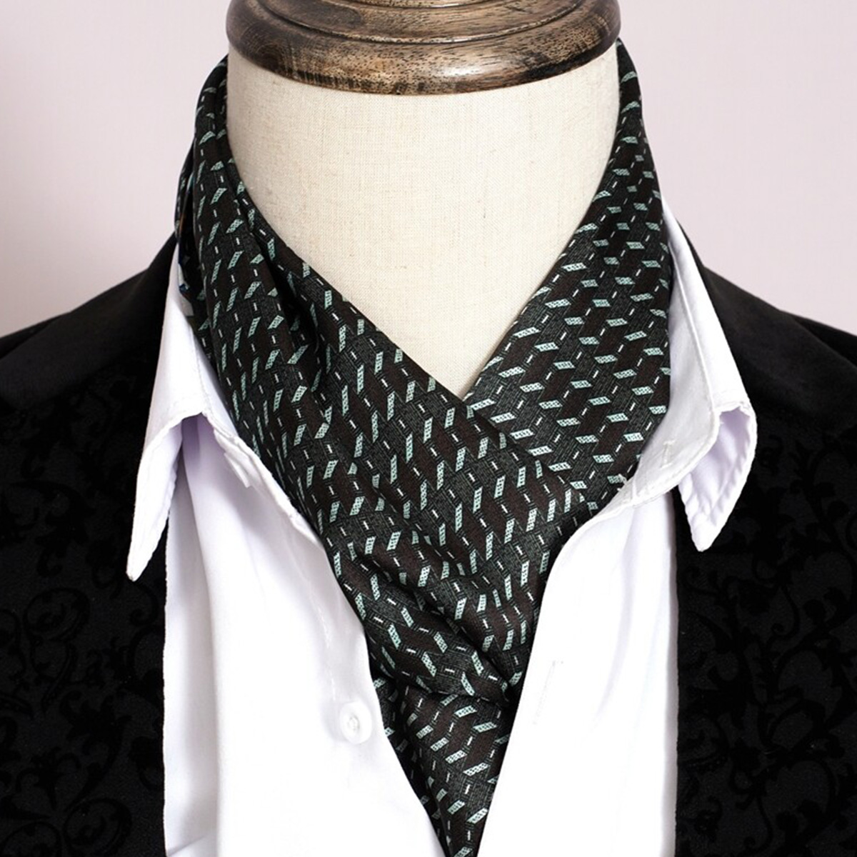 Men Accessories Sale - FEIMANYUAN Yeni Erkek Şeritli İpek Eşarp