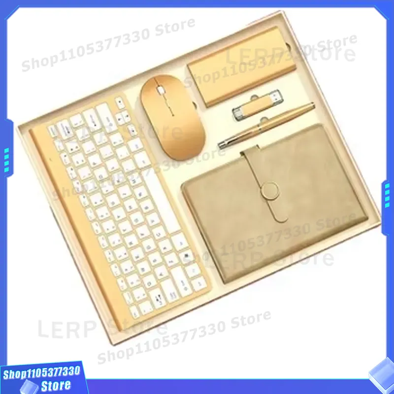 Men Accessories Combo Gift - Özel Logolu 6'sı 1 Arada Erkekler