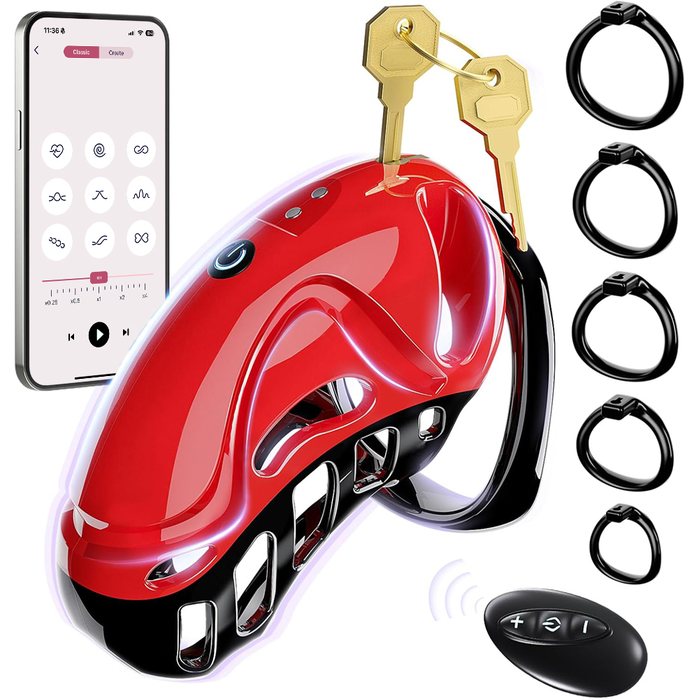 Men Accessories App - APP Uzaktan Kumandalı Erkek Titreşimli Bekaret
