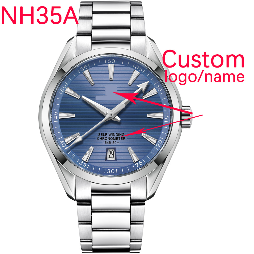 Men Accessories Bracelet - Lüks NH35 Mekanizmalı Özel Logolu 41mm