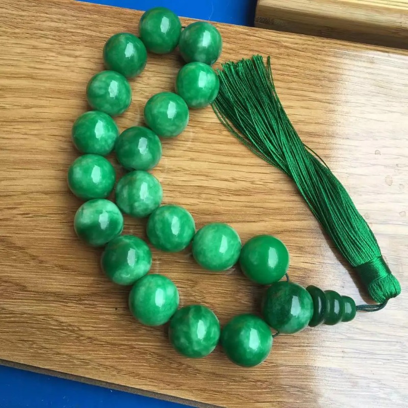 Doğal yeşil yeşim bilezikler 1 - Bracelet Beaded Men incelemesi ve fiyatı