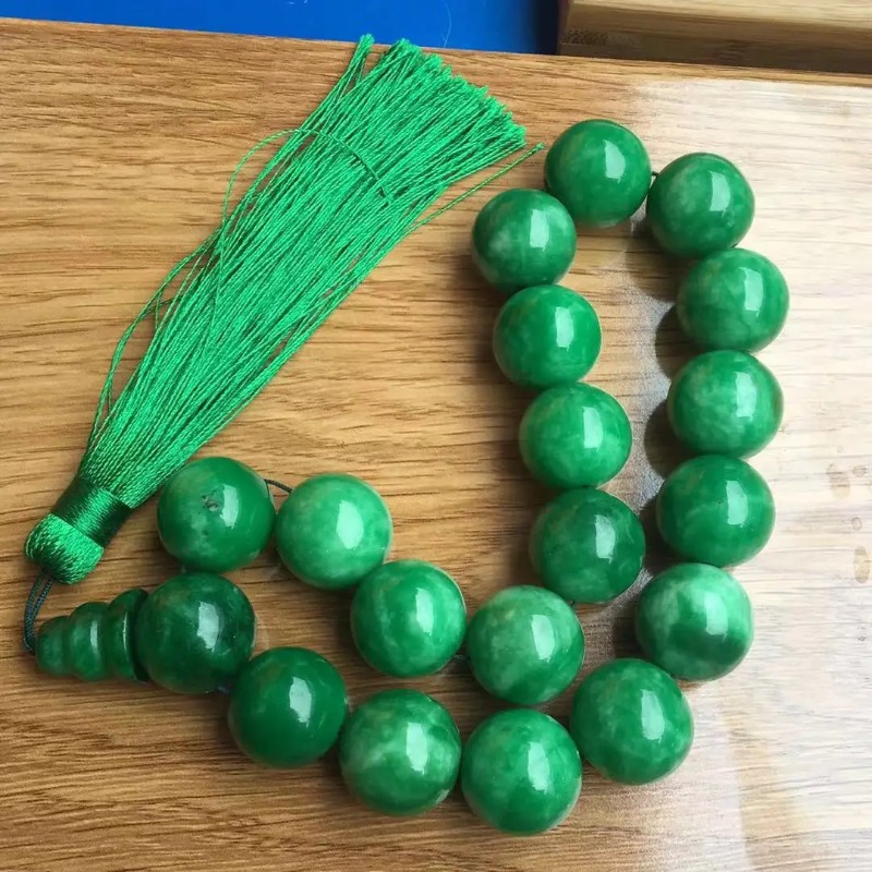Doğal yeşil yeşim bilezikler 1 - Bracelet Beaded Men incelemesi ve fiyatı