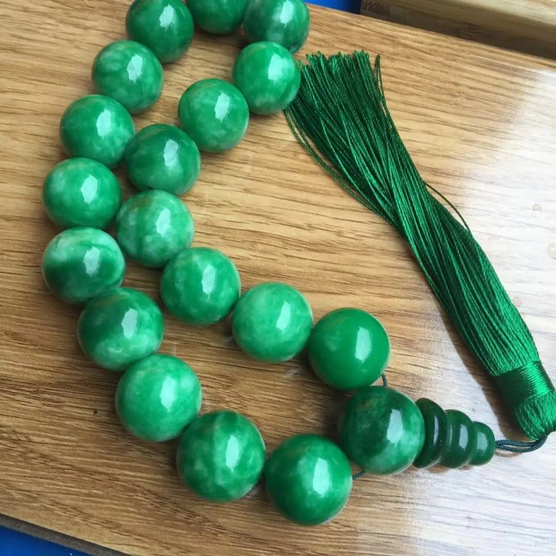 Doğal yeşil yeşim bilezikler 1 - Bracelet Beaded Men incelemesi ve fiyatı