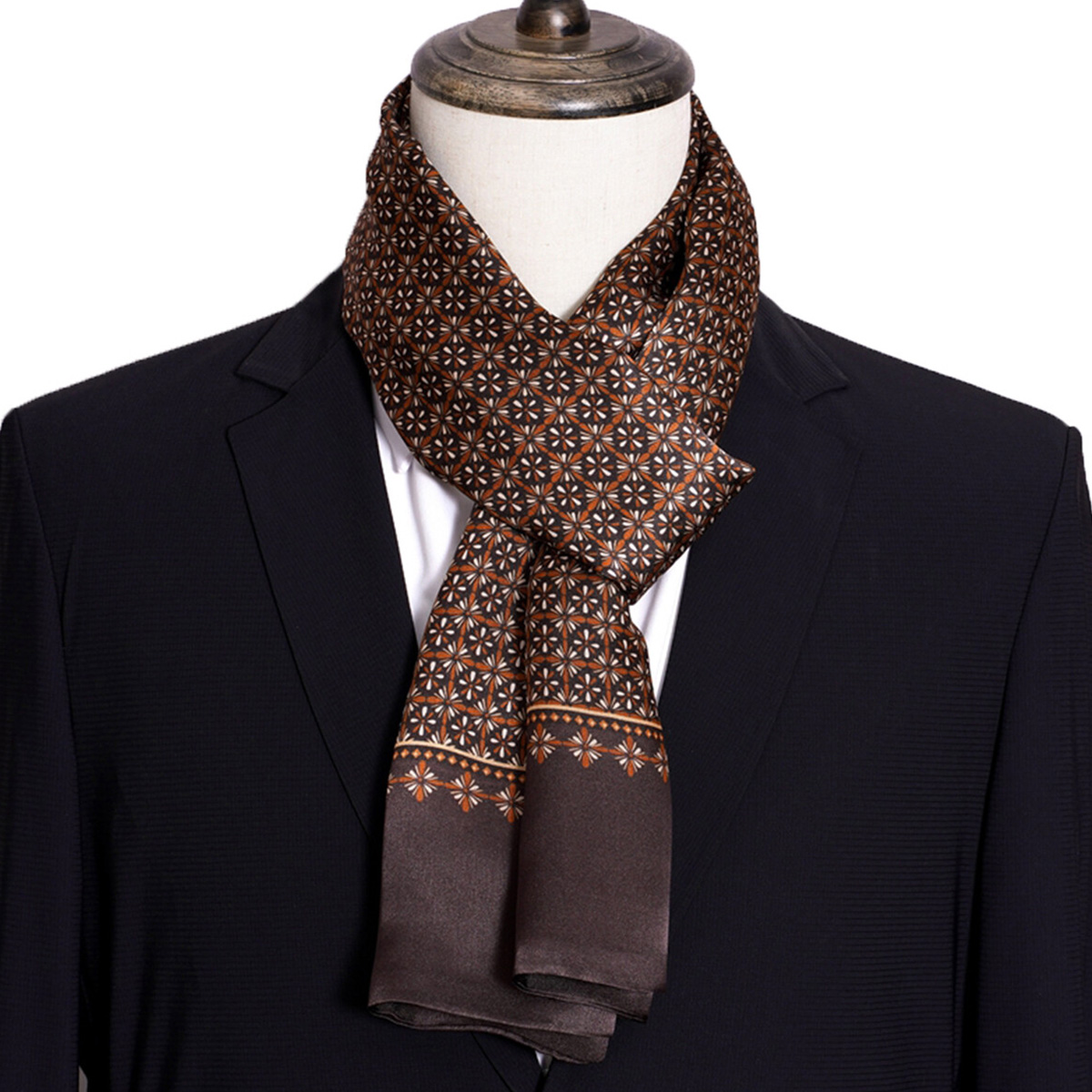Yeni Erkek Şeritli İpek Eşarp  - Men Accessories For Neck incelemesi ve fiyatı
