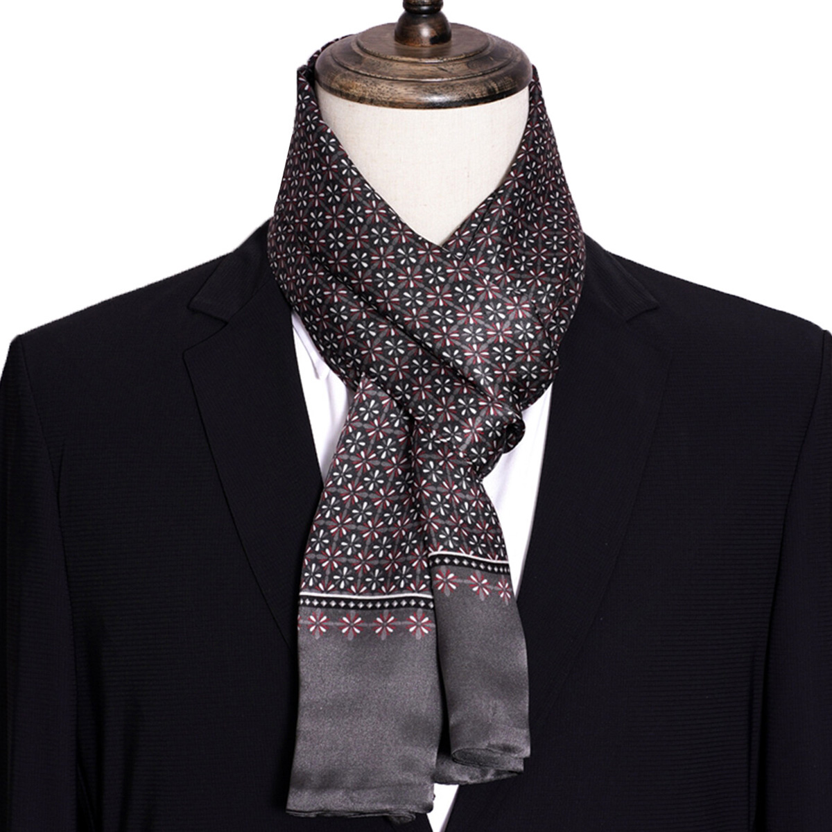 Yeni Erkek Şeritli İpek Eşarp  - Men Accessories For Neck incelemesi ve fiyatı