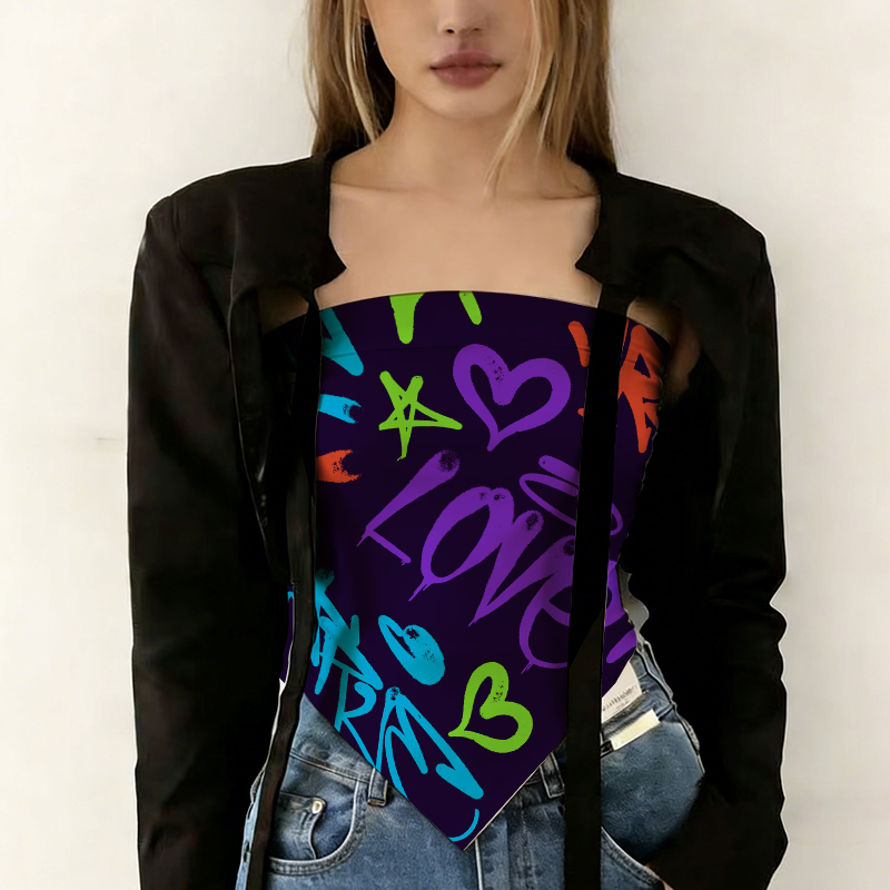 90x90cm Renkli Graffiti Kare E - Men Accessories For Neck incelemesi ve fiyatı