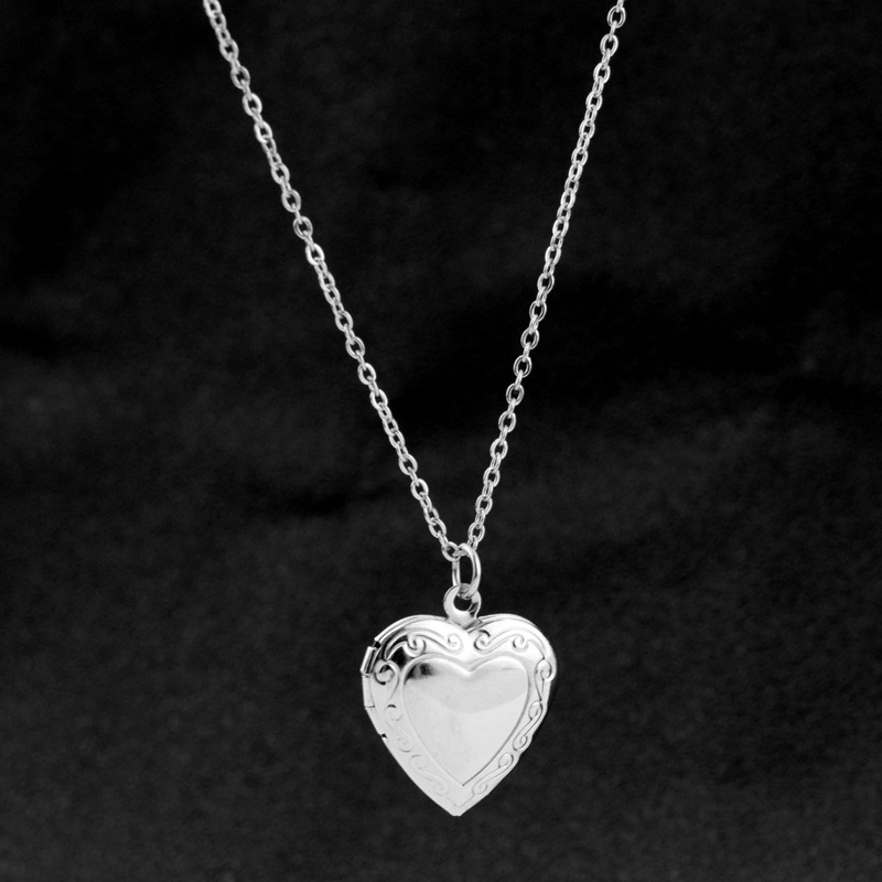 Aşk Kalp Madalyon Kolye Kolye  - Men Accessories Locket incelemesi ve fiyatı