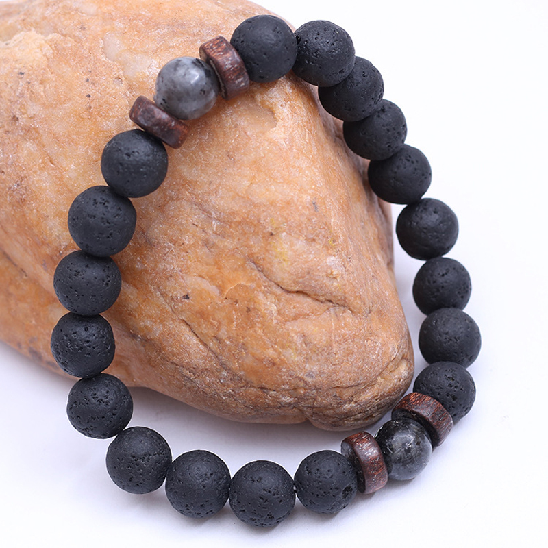 El yapımı elastik 8mm volkanik - Bracelet Beaded Men incelemesi ve fiyatı