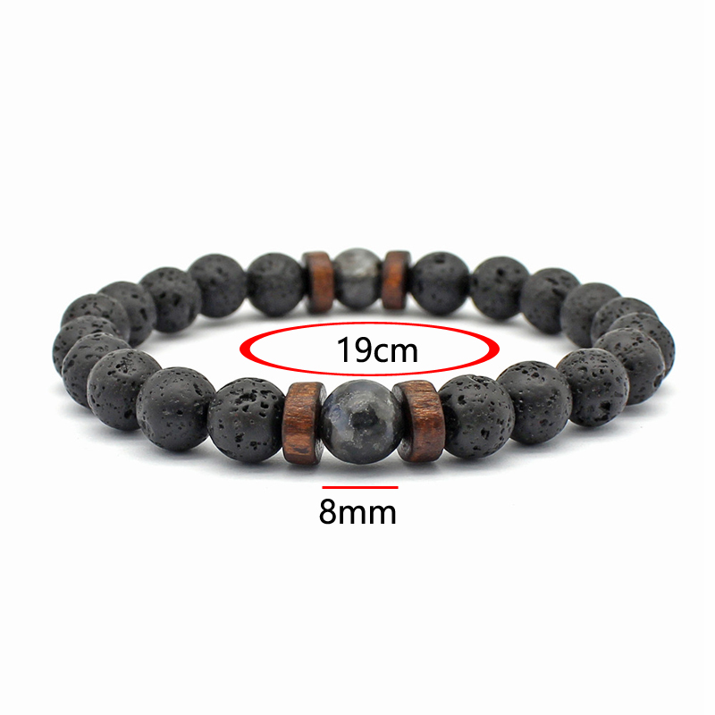 El yapımı elastik 8mm volkanik - Bracelet Beaded Men incelemesi ve fiyatı