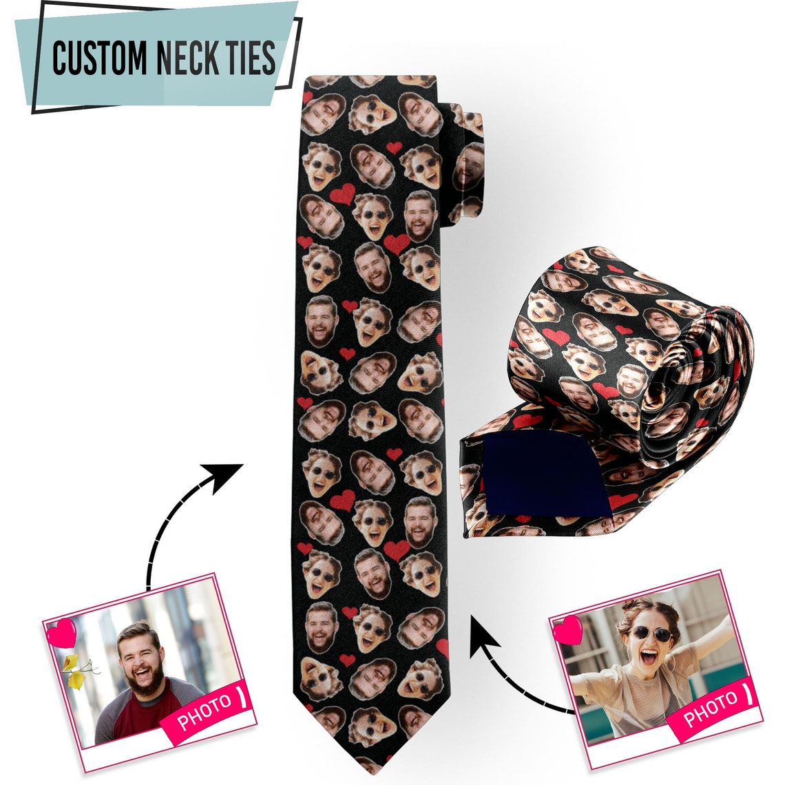 Fotoğraf kravat yüz hayvan kiş - Men Accessories Photos incelemesi ve fiyatı